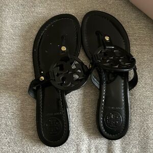 Black Tory Burch Flip Flops